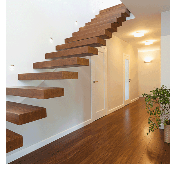 wooden stairs